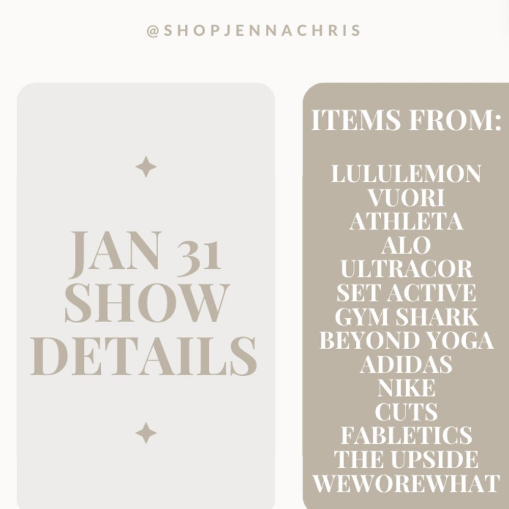 January 31st Show Details